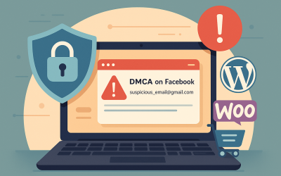 Fałszywe powiadomienie o naruszeniu praw autorskich na Facebooku – czy zagraża Twojej stronie WordPress i sklepom WooCommerce?